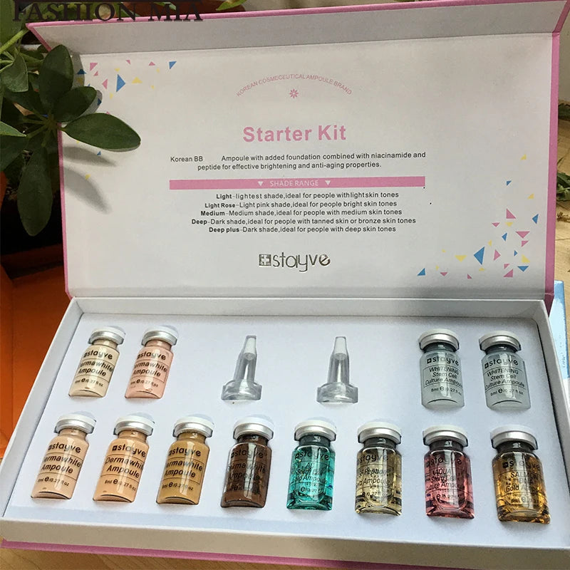 Korea Original Stayve BB Cream Glow Beginner Starter Kit Niacinamide/Peptide Essence Moisturise Face Skin Care