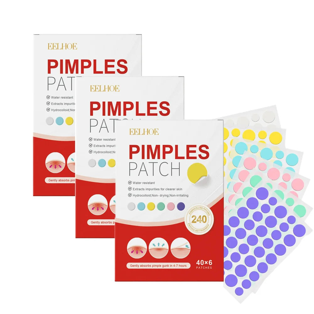 EELHOE Star & Heart Acne Patch 240pcs – Cute Hydrocolloid Pimple Dots