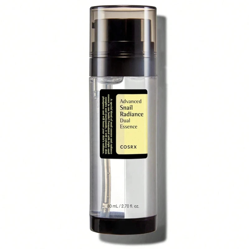COSRX Niacinamide 5%+Snail Mucin 74% Dual Essence Advanced Snail Radiance Hydrating Anti Aging Face Serum Korean Skin Care 80ml