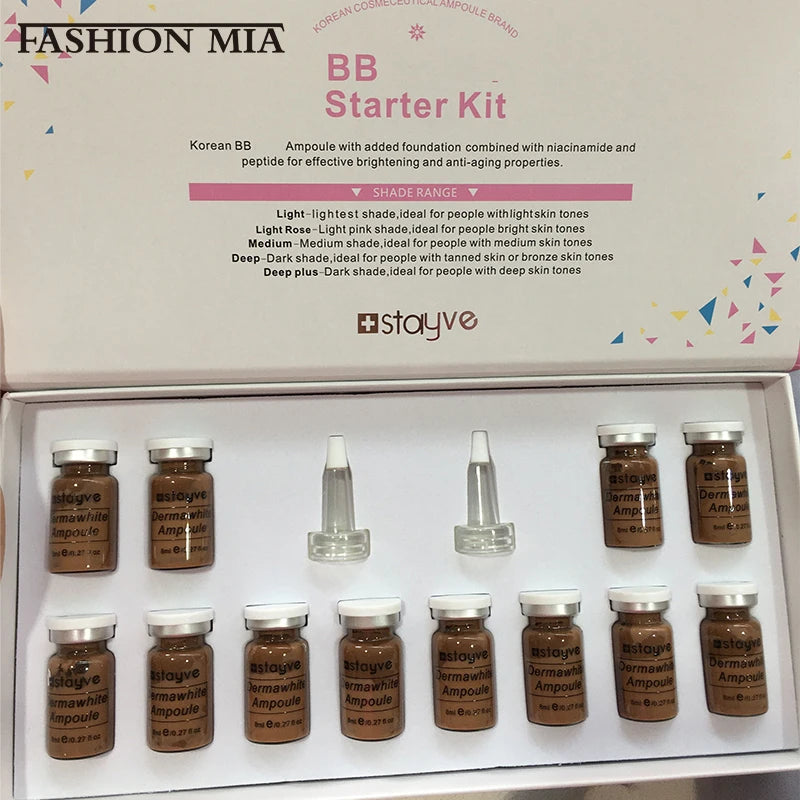 Korea Original Stayve BB Cream Glow Beginner Starter Kit Niacinamide/Peptide Essence Moisturise Face Skin Care