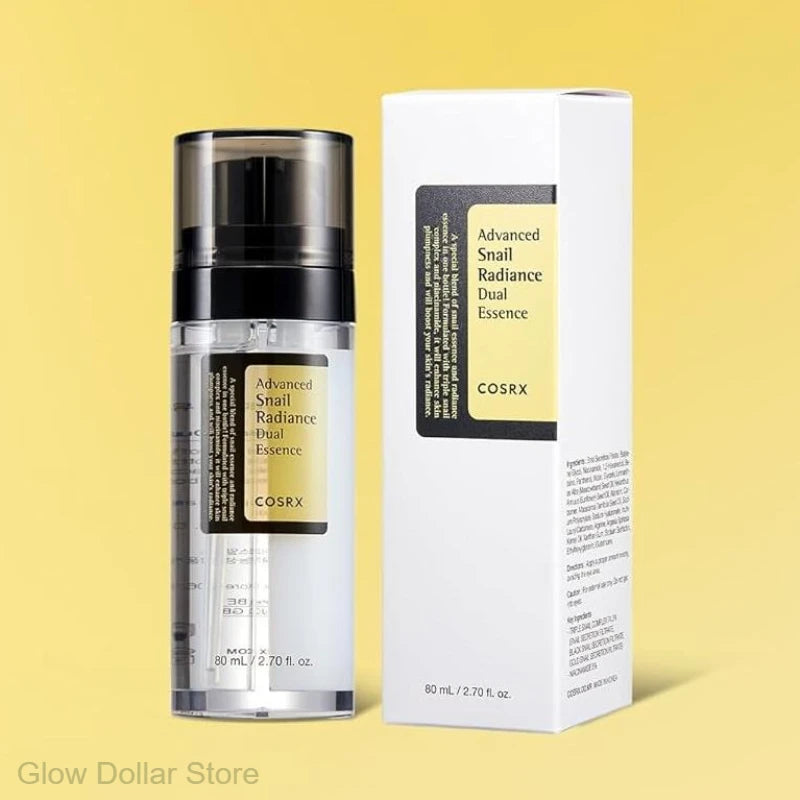 COSRX Niacinamide 5%+Snail Mucin 74% Dual Essence Advanced Snail Radiance Hydrating Anti Aging Face Serum Korean Skin Care 80ml