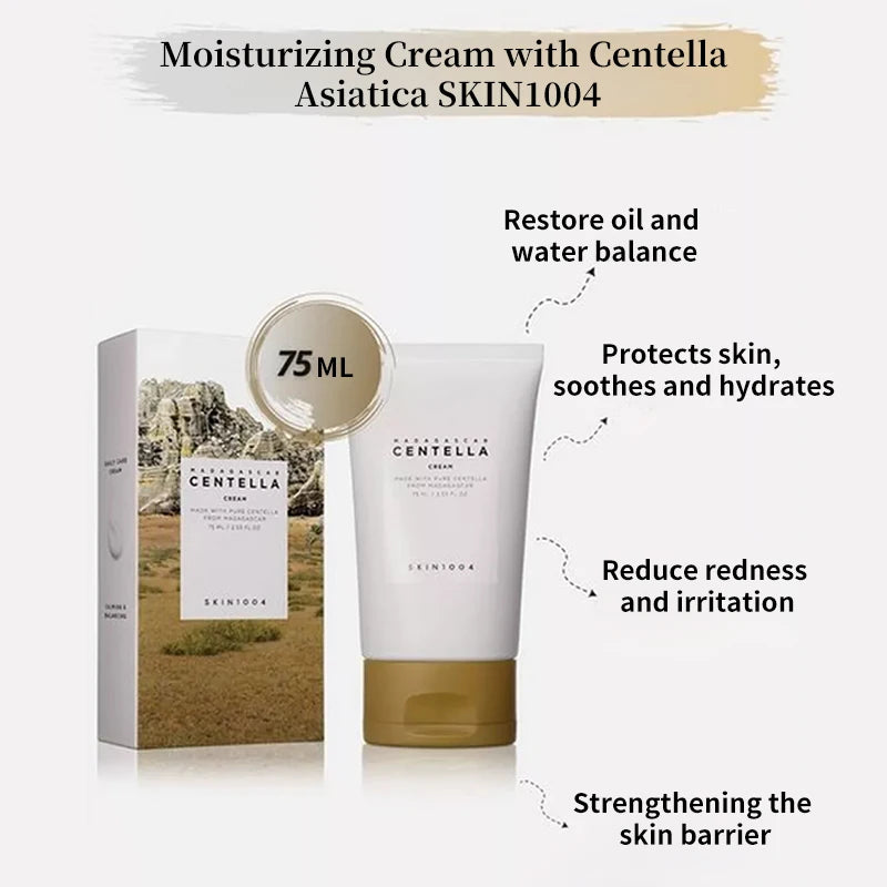 Korean Madagascar Centella Brightening Soothing Whitening Cream Anti-Aging Facial Moisturizer Cream Skincare Beauty Products