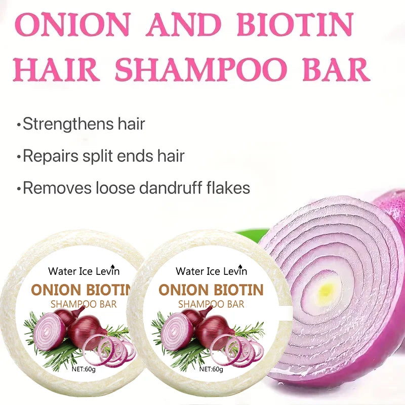 Onion and Biotin Shampoo Soap - 60g