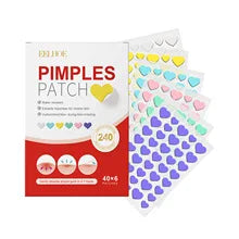 EELHOE Star & Heart Acne Patch 240pcs – Cute Hydrocolloid Pimple Dots