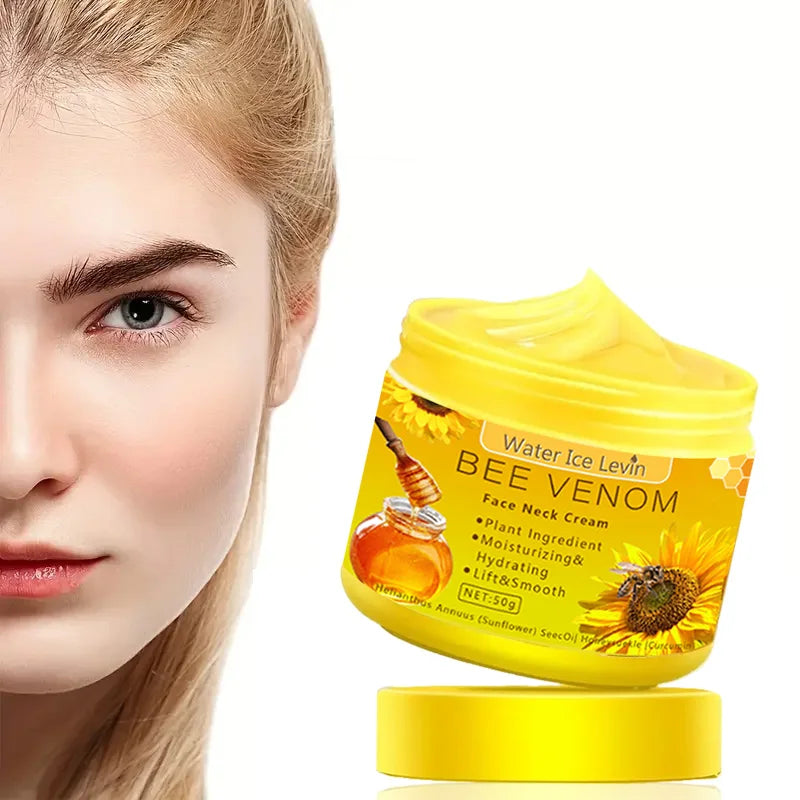 Bee Venom Neck Cream - Lifting, Firming & Moisturizing, Reduces Fine Lines and Repairs Damaged Skin.