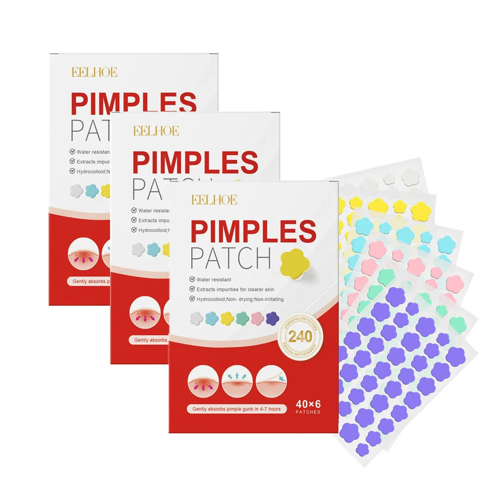 EELHOE Star & Heart Acne Patch 240pcs – Cute Hydrocolloid Pimple Dots